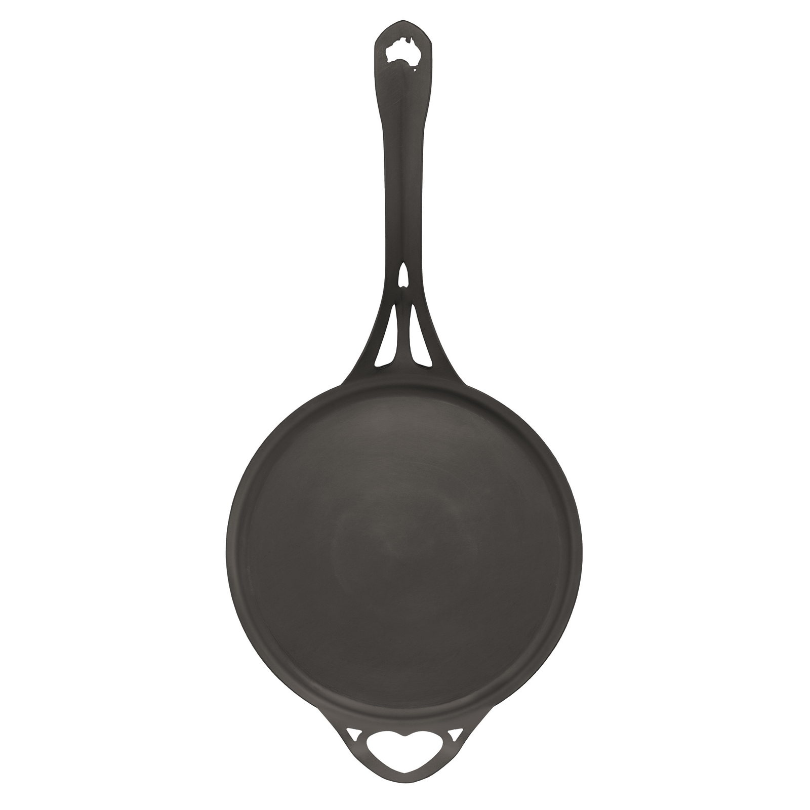 26cm Frypan and Crêpe Pan 2pc SET Seasoned Iron Made in Australia Solidteknics