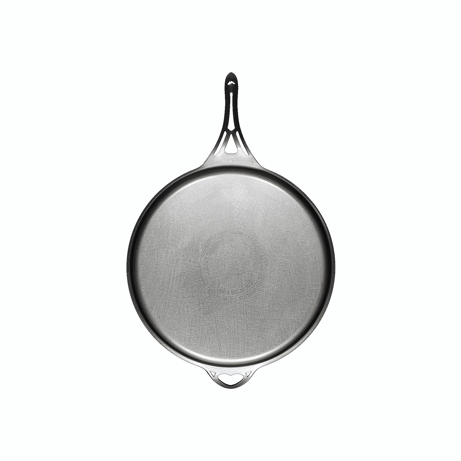 Seasoned 11 US-ION wrought iron flat skillet/crepe pan/griddle —  SOLIDteknics USA