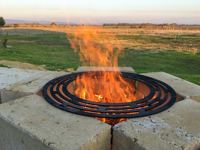 Bbq Fire Pit Sear Ring Convert Your, Diy Fire Pit Weber Grill