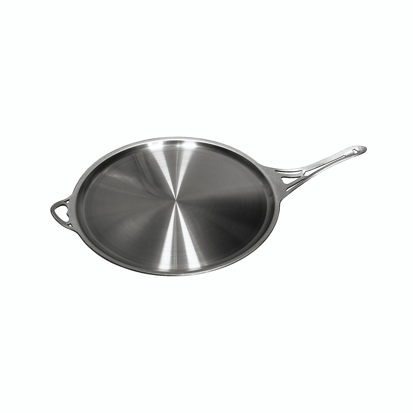 Seasoned 11 US-ION wrought iron flat skillet/crepe pan/griddle —  SOLIDteknics USA