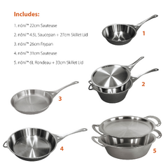 The Ultimate nöni™ 8 Piece Cookware Set! 