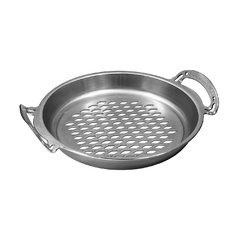 AUS-ION™ RAW 35cm Iron Bigga 'Flaming' skillet