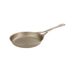 AUS-ION™ 'Satin' 26cm Wrought Iron 'Flaming' (perforated) Skillet