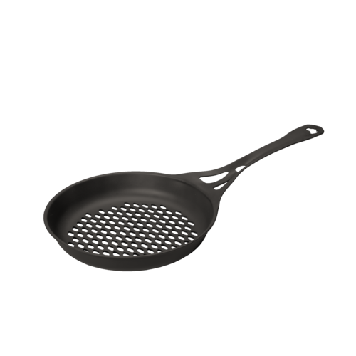 26cm 'Flaming' Skillet - for searing meats/seafood/veg over flames & smoke